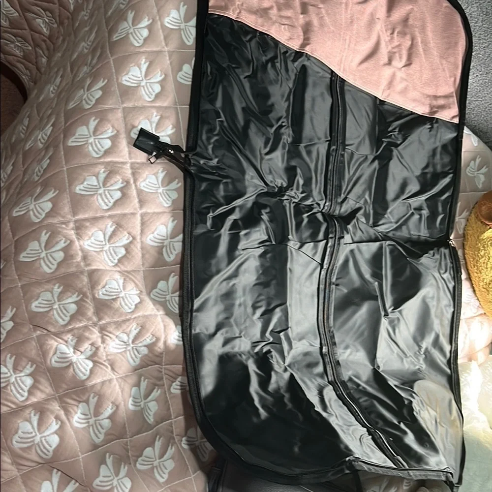 Pink and Black Travel Garment Bag